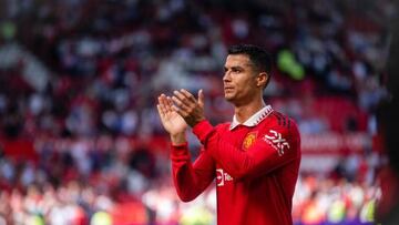Cristiano Ronaldo tras el partido de Premier League contra el Brighton.