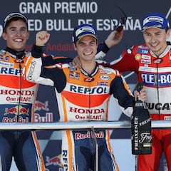 Podio de lujo español en Jerez: Pedrosa, Márquez y Lorenzo