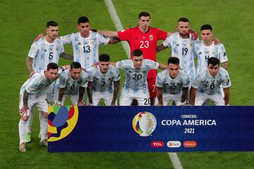 Equipo de la selecci¨®n de Argentina.