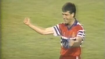 Albesa, en el preciso instante de celebrar el ascenso.