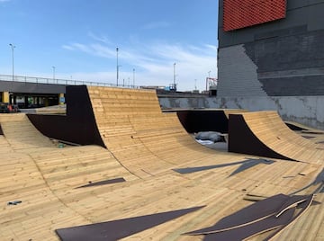 As¨ª se construy¨® el skatepark outdoor de X-Madrid.
