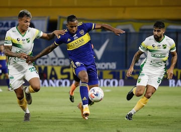 El extremo colombiano ha disputado nueve partidos en la actual temporada y ha marcado tres goles.