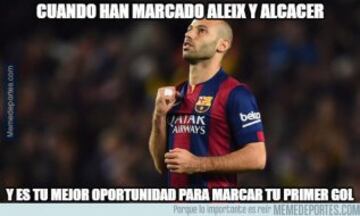 Alcácer protagonista de los memes más divertidos del Barcelona-Athletic