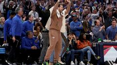 The Mavs were able to pull off a win in game two of the NBA playoff series against the Utah Jazz despite missing their big man Doncic, who still celebrated.