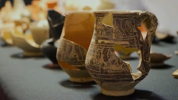 Restos arqueológicos en la cripta de la catedral de Málaga