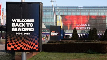 Anuncio de la F1 en Madrid en IFEMA.