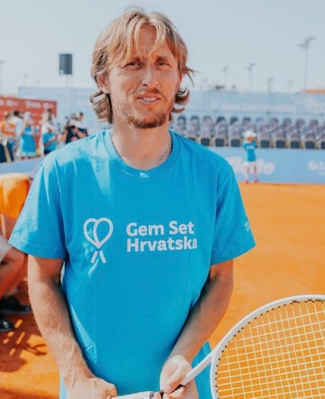 Modric asiste al evento benéfico organizado por el tenista Marin Cilic.