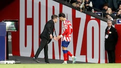 29/12/22 PARTIDO PRIMERA DIVISION 
ATLETICO DE MADRID - ELCHE 
CAMBIO SUSTITUCION JOAO FELIX CHOLO SIMEONE ENTRENADOR 