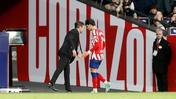 29/12/22 PARTIDO PRIMERA DIVISION 
ATLETICO DE MADRID - ELCHE 
CAMBIO SUSTITUCION JOAO FELIX CHOLO SIMEONE ENTRENADOR 