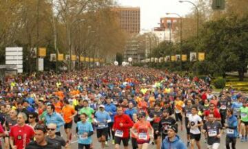 Las imágenes de la Media Maratón por las calles de Madrid