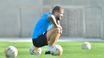 Iñigo Martínez, en Lezama