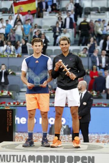 Rafa Nadal y Dominic Thiem.