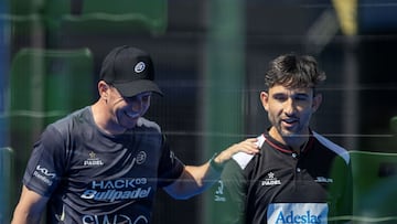 Paquito Navarro y Sanyo Gutiérrez, en el segundo set.