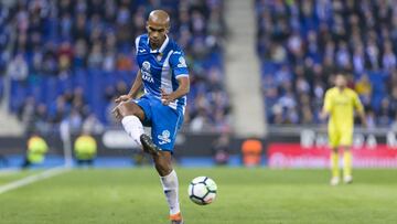 RCD Espanyol defender Naldo (5) during the match between RCD Espanyol and Villarreal, for the round 24 of the Liga Santander, played at RCDE Stadium on 18th February 2018 in Barcelona, Spain. 