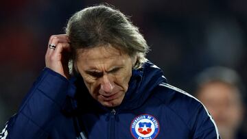 Futbol, Chile vs Paraguay.
Partido amistoso 2024.
El entrenador de la seleccion chilena Ricardo Gareca es fotografiado durante el partido amistoso contra Paraguay disputado en el estadio Nacional de Santiago, Chile.
11/06/2024
Andres Pina/Photosport
Football, Chile vs Paraguay.
2024 friendly match.
Chile’s head coach Ricardo Gareca is pictured during a friendly match against Paraguay at the National stadium in Santiago, Chile.
11/06/2024
Andres Pina/Photosport