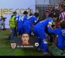 Cae una valla en la celebración del segundo gol del Athletic