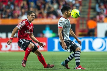 Action photo during the match Tijuana vs Atlas, Corresponding to the round 16 of Championship Clausura 2015 Liga BBVA Bancomer MX, in the photo: (l)-(r) Javier Guemez, Martin Barragan

Foto de accion durante el Partido Tijuana vs Atlas, Partido Correspondiente a la Jornada 16 del Torneo Clausura 2015 Liga BBVA Bancomer MX, en la Foto: (i)-(d) Javier Guemez, Martin Barragan

01/05/2015/ MEXSPORT / Emiliano

Estadio Caliente