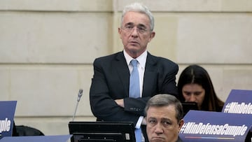 &Aacute;lvaro Uribe V&eacute;lez, expresidente colombiano.