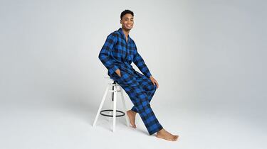 El pijama de invierno para hombre con tejido de franela c¨¢lida y suave