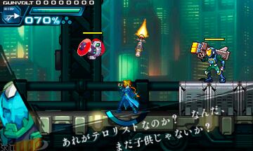 Captura de pantalla - Azure Striker Gunvolt (3DS)