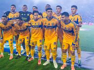 Tigres team group during the semi-finals second leg match between Tigres UANL and Cruz Azul, as part of the Liga BBVA MX, Torneo Apertura 2025 at Universitario Stadium, on December 06, 2025 in Monterrey, Nuevo Leon, Mexico.