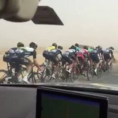 La tormenta de arena que partió al pelotón en Dubai