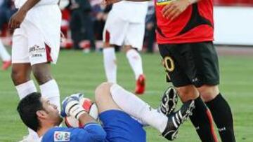 <strong>ESPERANZA.</strong> Trejo no pierde la esperanza de hacerse un hueco en el once titular del Mallorca.