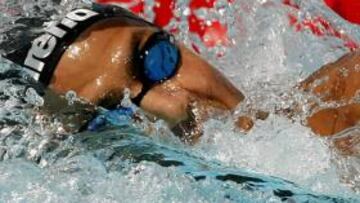 El tunecino Oussama Mellouli se clasificó con el mejor tiempo para la final de los 800 metros libres de los Mundiales de Roma.