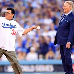 Fernando Valenzuela, homenajeado en Juego 2 de la Serie Mundial