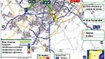 <b>ASÍ SERA.</b> Este es el mapa con todos los proyectos que se quieren realizar para que Madrid sea una ciudad olímpica en el 2012.