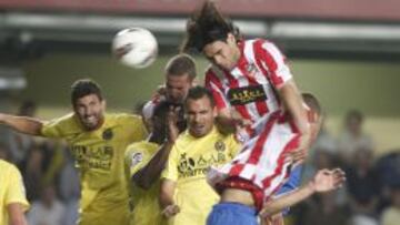 TRIUNFO. Este cabezazo de Falcao le dio los tres puntos al Atlético en su última visita a Vila-Real.