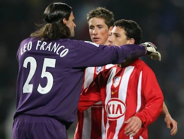 Leo Franco, Maxi y Torres celebran el triunfo.