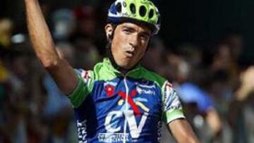 <b>UNA ETAPA.</B> Eladio Jiménez tiene todo a favor para ganar la Bicicleta Vasca 2005.