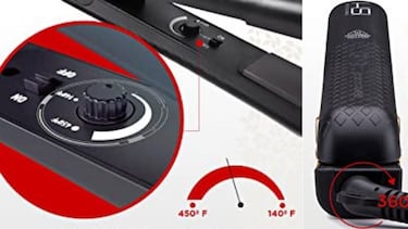 Placas de cerámica y turmalina: así es la plancha para cabello con más de 74.000 valoraciones