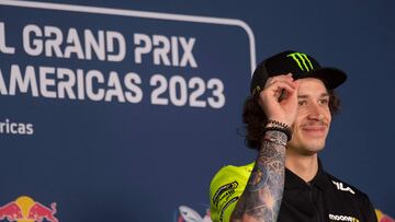 Marco Bezzecchi en la rueda de prensa del GP de Las Américas.