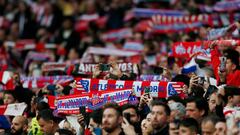 Pasotismo de la afición del Atlético para el choque del Bernabéu