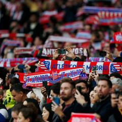 Pasotismo de la afición del Atlético para el choque del Bernabéu