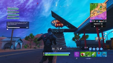 Fortnite - Usa Mellomovimiento en un oasis de camioneros, una heladería y un lago congelado
