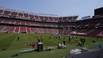 Tevin Coleman, identificado con una "condición médica", decidirá personalmente si juega en Santa Clara esta tarde ante Arizona, explicó Shanahan.