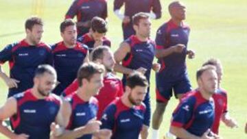 Entrenamiento del Levante la temporada pasada