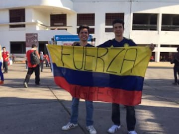Los colombianos acompañan a su Selección por todo el mundo.