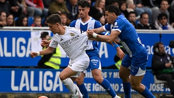 Abqar ayer contra el Madrid.