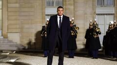 Paris (France), 27/02/2024.- Paris Saint Germain's soccer player Kylian Mbappe arrives at the Elysee Palace for an official dinner on the sidelines of the state visit of Qatari Emir Sheikh Tamim bin Hamad Al-Thani in Paris, France, 27 February 2024. (Francia, Catar) EFE/EPA/YOAN VALAT
