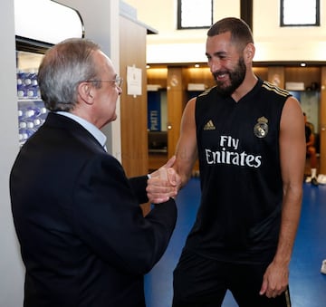 Florentino with Benzema