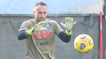 David Ospina entrena por primera vez con Napoli tras esguince