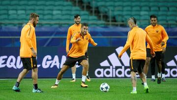 El Roma se entren&oacute; en el Ol&iacute;mpico de Bak&uacute;. Hoy se mide al Qarabag