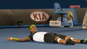 El '10 years Challenge' de Nadal: así ganó su único Open de Australia en 2009