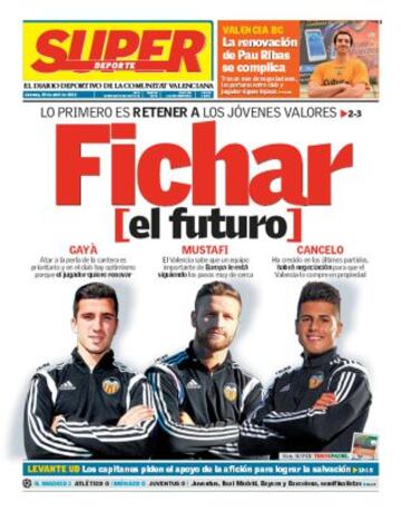 Portadas de la prensa deportiva