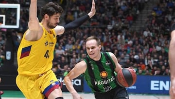 Ante Tomic con el Barça en el Olímpic de Badalona. ¿Lo veremos con el Joventut?