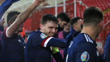 Liverpool's Robertson gets emotional after Scotland qualification